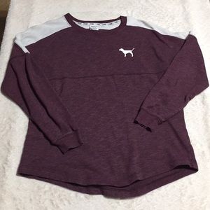 PINK Victoria’s Secret Purple & White Sweatshirt
